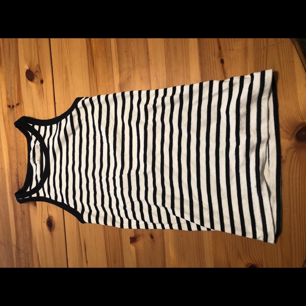Gap navy and white striped tank XS